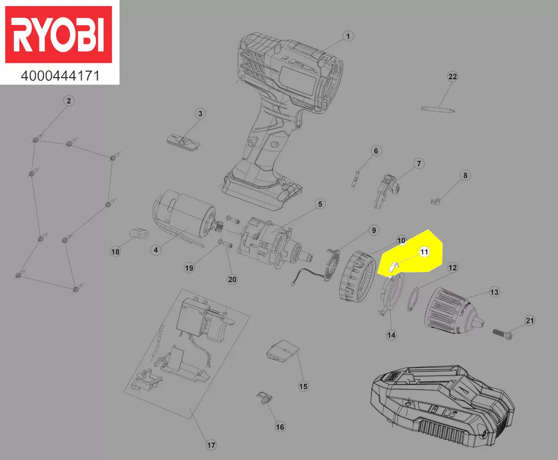 ressort lame réf. 5131028210 Ryobi